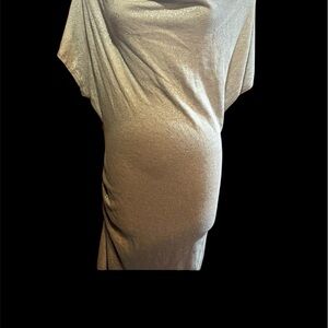 CALVIN KLIEN dress with elegant silver matted sparkle